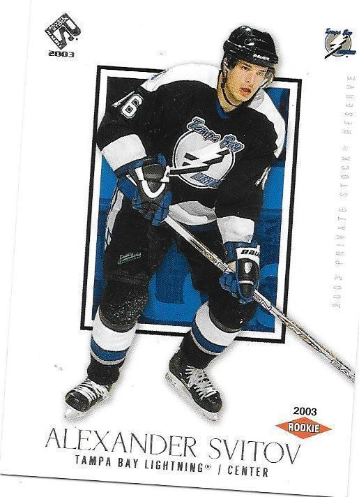 2002-03 Private Stock Reserve #182 Aleksander Svitov TBL RC