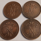 Nikolai II kupari 10 p vuosilta 1900,1910,1914 ja 1915. - pikkukuva 2