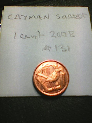 Cayman saaret 1 cent 2008, km#131