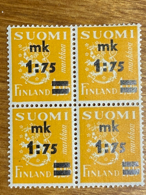 LEIJONA MALLI 1930 1,75MK/1,25MK LISÄPAINAMA NELIÖ**
