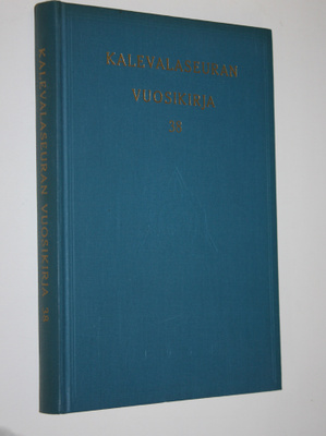 Kalevalaseuran vuosikirja 38 1958