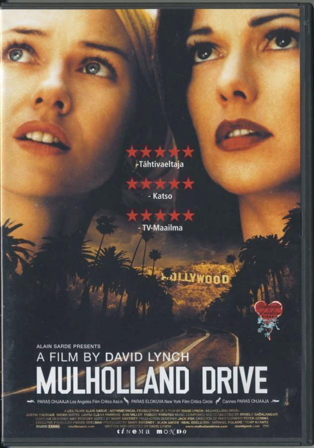 David Lynch: MULHOLLAND DRIVE – Suomalainen DVD 2001 / 2003