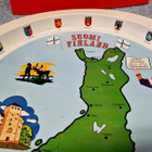 Suomi Finland vintage peltitarjotin + maakunnat - pikkukuva 3