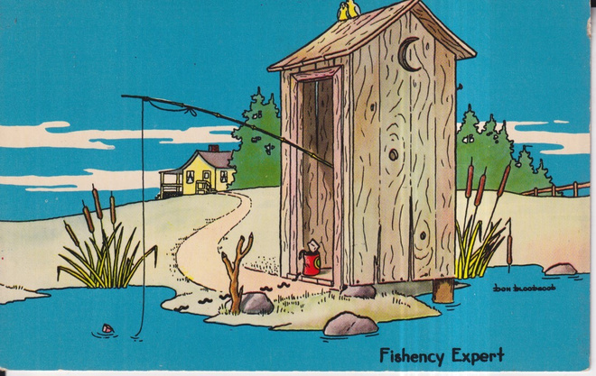 Fishency Expert,  Onkija huusissa, piirros. e120