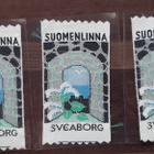 Suomenlinna vintage kangasmerkki - pikkukuva 1