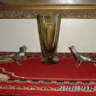 VINTAGE METALLI PÖYTÄKORISTEET 2 KPL, PIT. 19 CM - pikkukuva 3