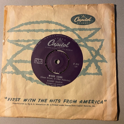 BOBBY DARIN: Work Song * La Bamba * FIN 1962