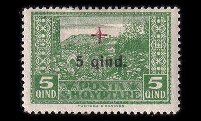 Albania 96 * Punainen Risti 5 + 5 Q (1924)