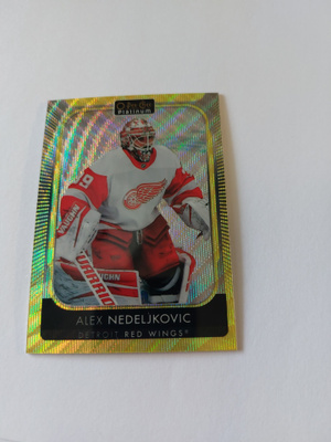 21-22 OPC Platinum Neon Yellow Surge #178 Alex Nedeljkovic