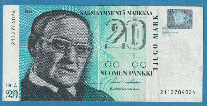 Suomi  20 markkaa 1993  2112704024