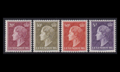 Luxemburg 586-9 ** Käyttösarja Charlotte (1958)