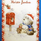 Joulukortti - Koira postilaatikolla - uusi - pikkukuva 1