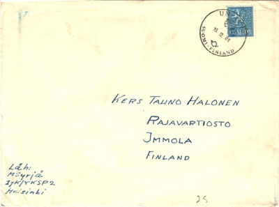 1954 UNFICYP tarvekuori-IMMOLA RAJAVARTIOSTO