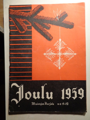 Muistojen Karjala Nro 11-12/1959 - joulu (25.1)