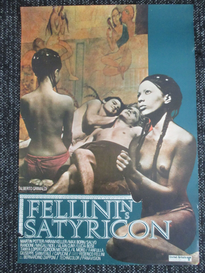 Fellinin Satyricon (1969) - vanha elokuvajuliste