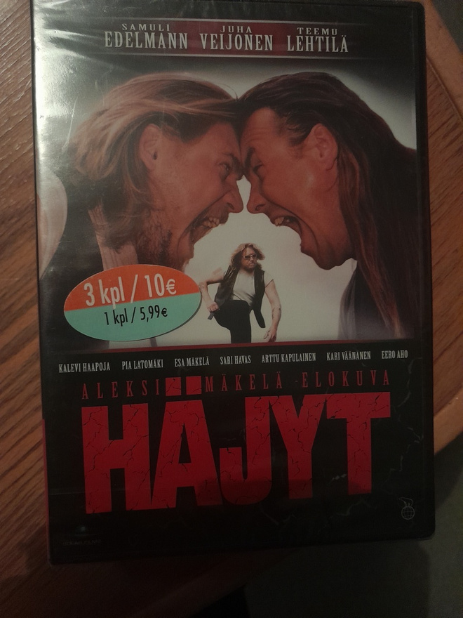 Häjyt dvd,samuli edelmann,juha veijonen