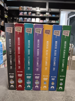 South Park 1-7 dvd boksit (HUOM KUVAUS!)