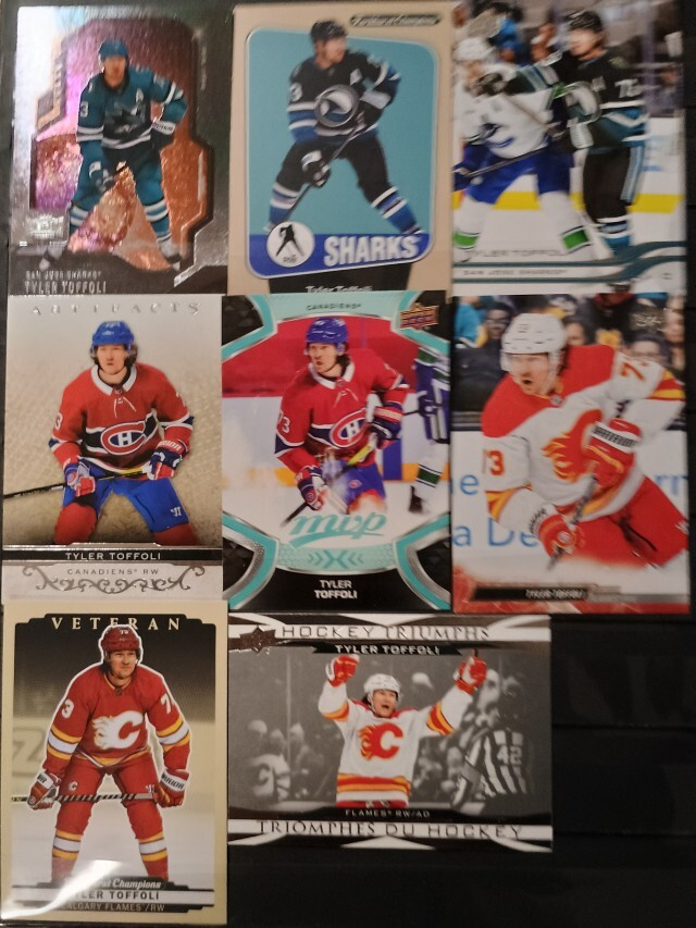 8 x TYLER TOFFOLI Sharks, Canadiens, Flames
