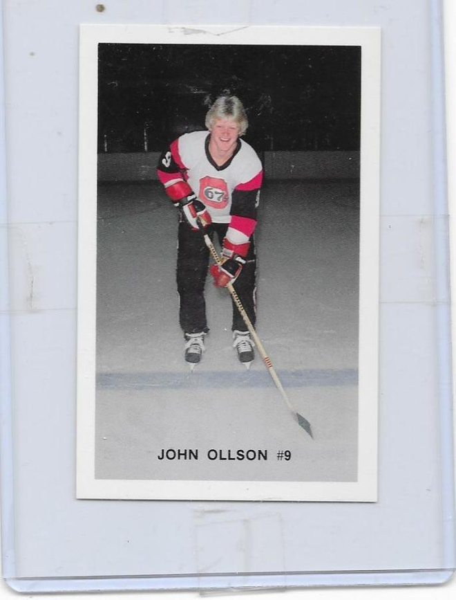 1982-83 Ottawa 67`s #9 John Ollson  ex- Ässät farmi
