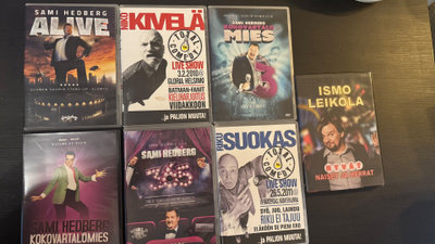 Suomalaiset Stand up - DVD:t (7 kpl)