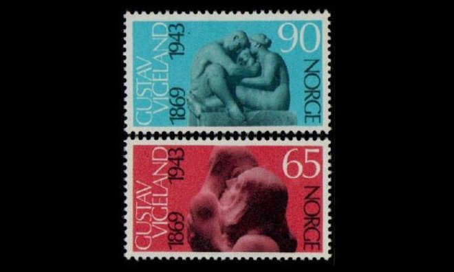 Norja 594-5 ** Gustav Vigeland (1969)