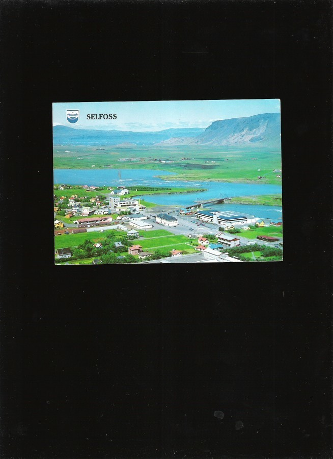 Islanti, Selfoss-kortti ja taittokortti, joulu.