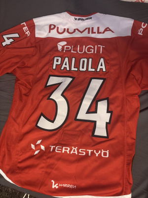 Porin Ässät Game Worn Pelipaita - Palola #34 - Kausi 24/25
