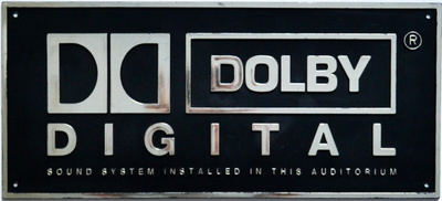 Mainoskyltti Dolby Digital