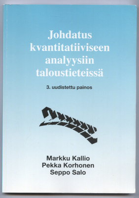 Johdatus kvantitatiiviseen analyysiin taloustieteissä