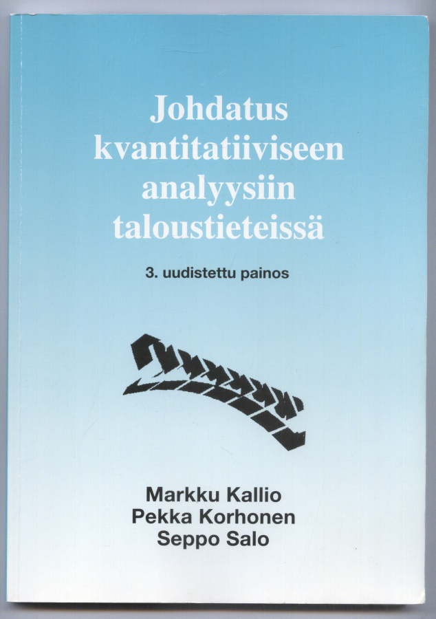 Johdatus kvantitatiiviseen analyysiin taloustieteissä