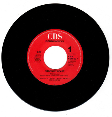 Eight Wonder: Cross My Heart 7"