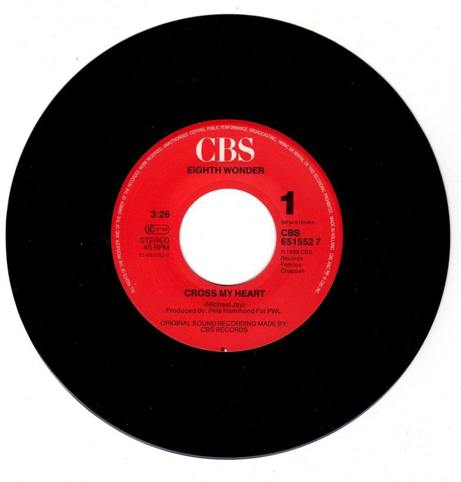 Eight Wonder: Cross My Heart 7"