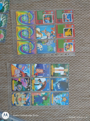 Topps Pokemon kortteja vuodelta n.1998