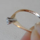 18K Kulta Timanttisormus 0,07ct koko 16,5 - pikkukuva 4