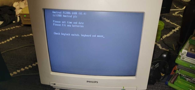 Amstrad PC2086 S tietokone RARE
