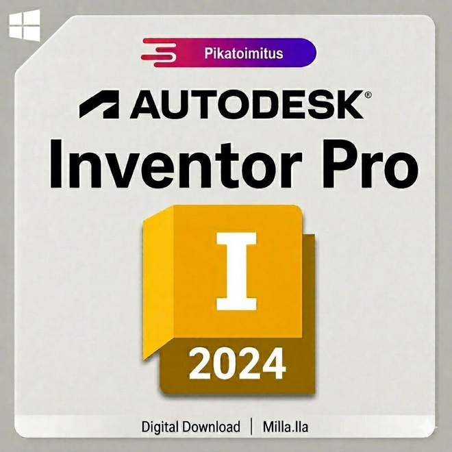 Inventor Pro 2024 | Windows | 1 vuoden lisenssiavain