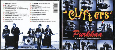 CLIFTERS . CD-LEVY . PURKKAA .. 20 MAKUPALAA CLIFTERS-ALBUME