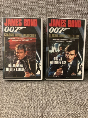 2 X JAMES BOND 007 (KULTAINEN ASE & ELÄ JA ANNA TOISTEN KUO