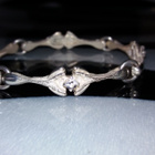 Finlandia Koru jewellery, hopea rannekoru kivillä 925 E8 - pikkukuva 2