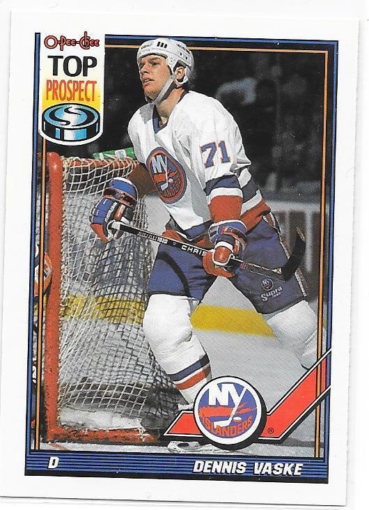 1991-92 OPC #230 Dennis Vaske NEw York Islanders