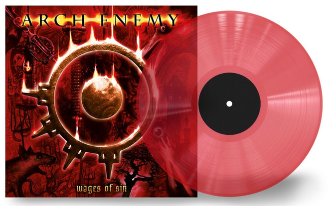 ARCH ENEMY : Wages of Sin - LP,LTD, Transp. Red, uusi