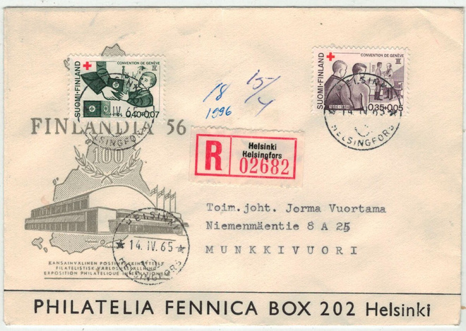1964 PR 40p ym R-kirje