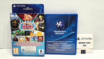 PSVITA - 8GB muistikortti + PS Vita Heroes Mega Pack