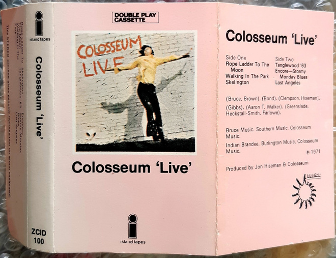 Colosseum Live c-kasetti 1972