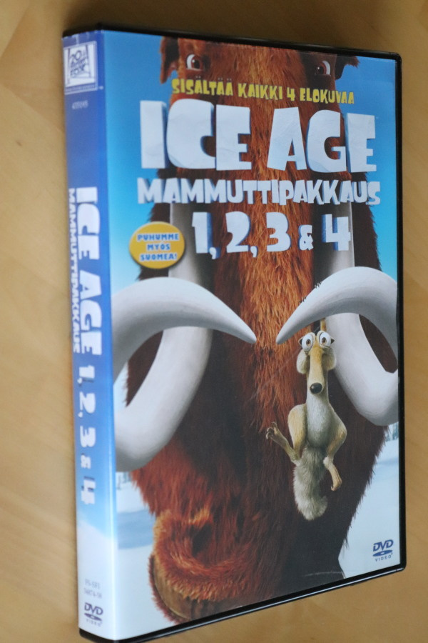 4DVD Ice Age Mammuttipakkaus elokuvat 1-4