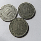 Saksa/Empire 10 pfenning 3 kpl - pikkukuva 1