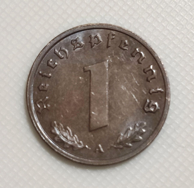 Saksa 1 Pfennig 1939A