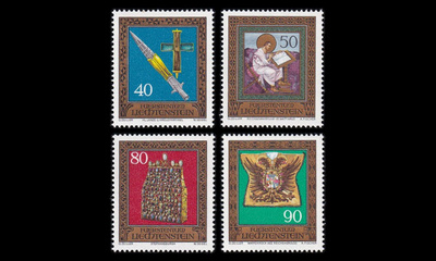 Liechtenstein 673-6 ** Keisarillisia aarteita (1977)