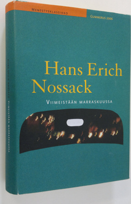 Hans Erich Nossack : Viimeistään marraskuussa