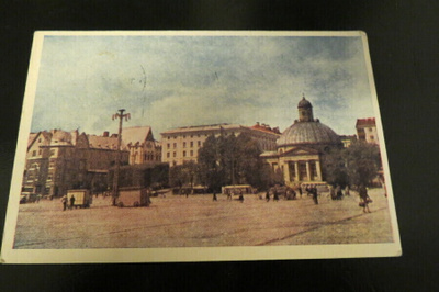 TURKU KAUPPATORI 1945 KULKENUT POSTIKORTTI